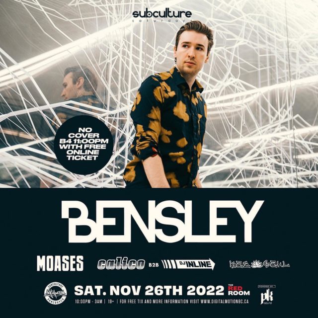 Get off the couch and onto the dance floor tonight! We’ve got Canadian producer @bensley returning to @redroomvancity for another top notch session! Arrive early to support the local crew @calico4000 @dj_inline_uk @kaesahlmusic  @djmoases doors at 10pm - tickets at the door all evening long 🔊🔥