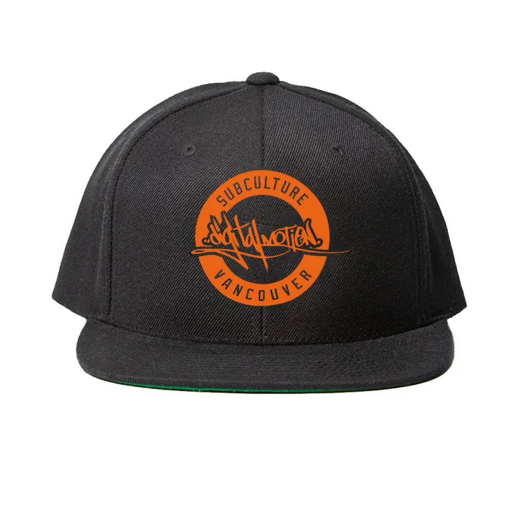 Digital Motion Logo Snapback (Orange)